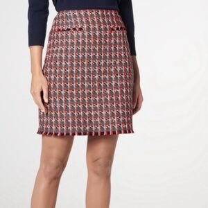 L.K. Bennett London SK Danna Tweed Skirt Sz 14 NWT